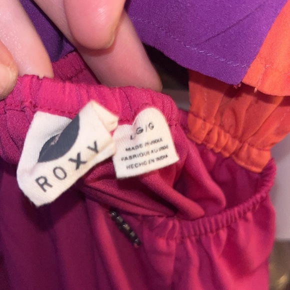 Roxy colors block sundress with side cutouts and zipper back. Size L. NWOT - Picture 4 of 4